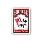 BICYCLE BRIDGE (RED) LARGE PRINT PLAYING CARDS