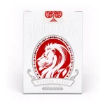 WHITE LIONS TOUR RED REVERSE PLAYING CARDS