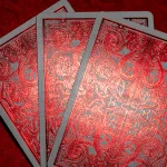 RED METALLIC GATORBACKS PLAYING CARDS - Image 5