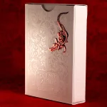 RED METALLIC GATORBACKS PLAYING CARDS