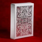 RED METALLIC GATORBACKS PLAYING CARDS - Image 3